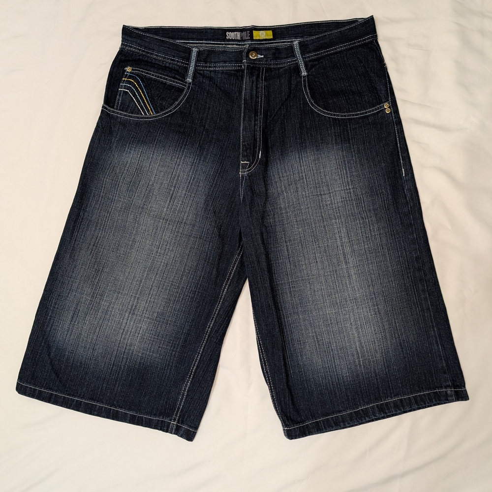 South Pole 38w Dark Denim Jean Shorts for Men